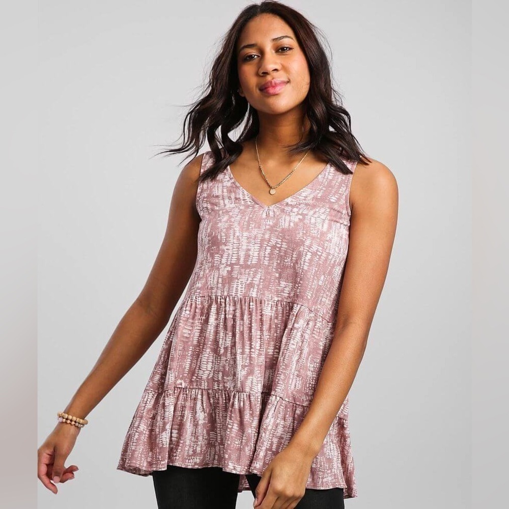 DAYTRIP TIERED BABYDOLL BOHO TANK